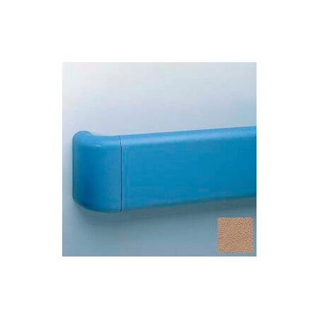 Pawling Aluminum-Reinforced Return For Br-530 Handrail, Mocha BR-535-0-288